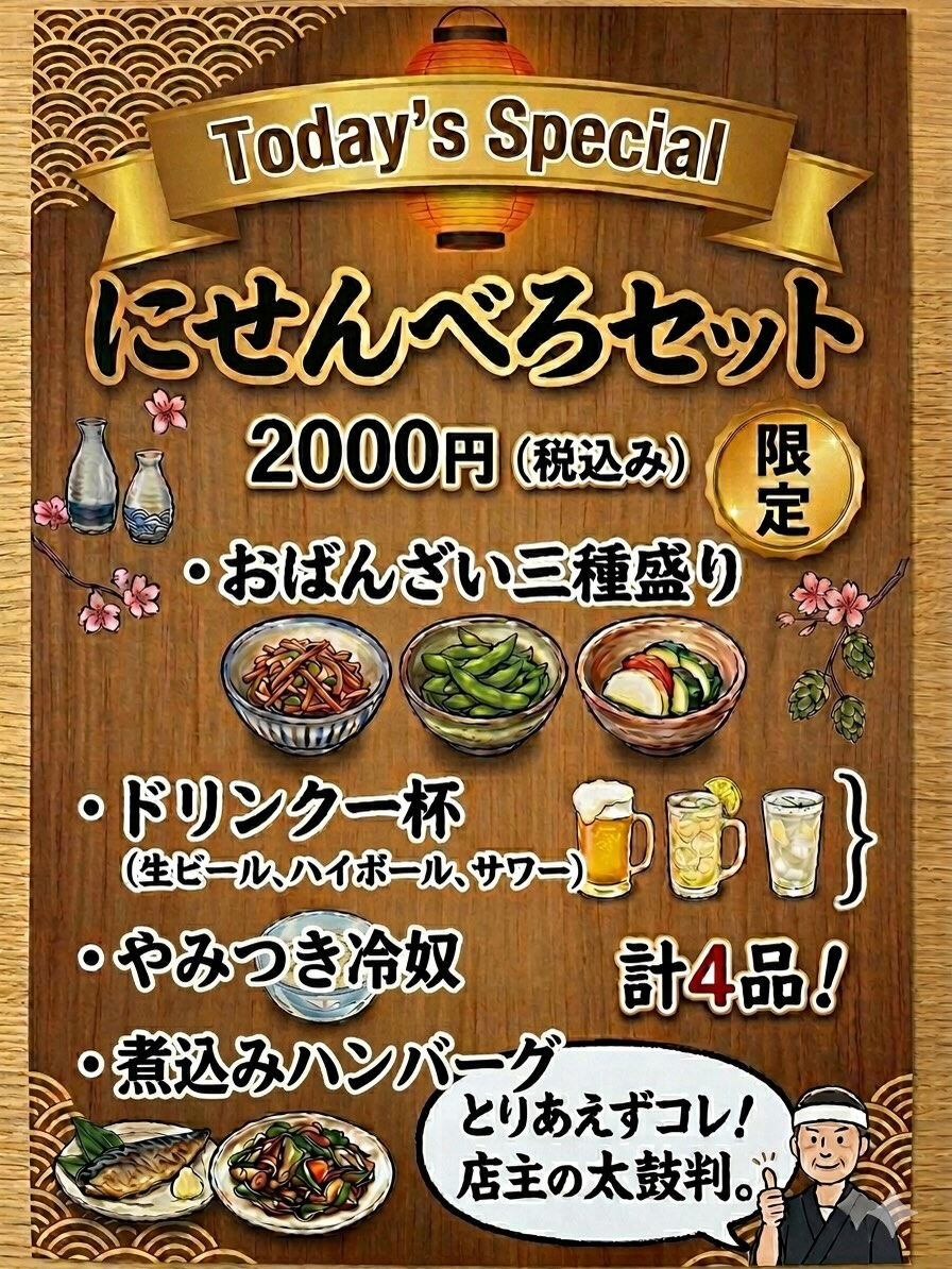 本日営業時間 18時〜深夜2時まで！【至福の週末ペアリング！