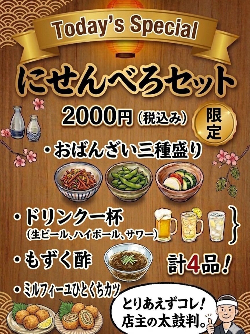 本日営業時間 18時〜深夜2時まで！【至高の初夏ペアリング！